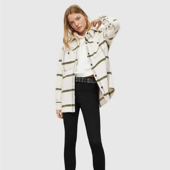 ALLSAINTS Monica Checked Woven Shirt - Picture 2 of 10